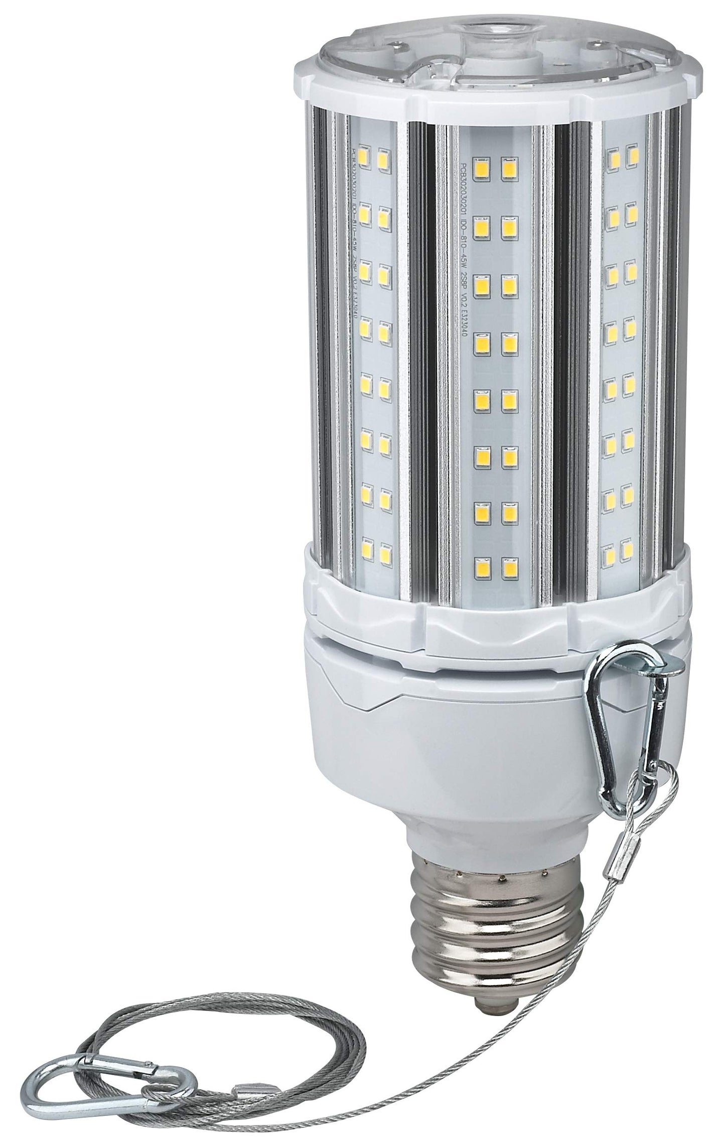 Satco S39393 Hi-Pro Omni-Directional High-Lumen LED Corncob Lamp, HID-Replacement, Industrial and Commercial Application, 100-277V, 5000K, 45 Watts