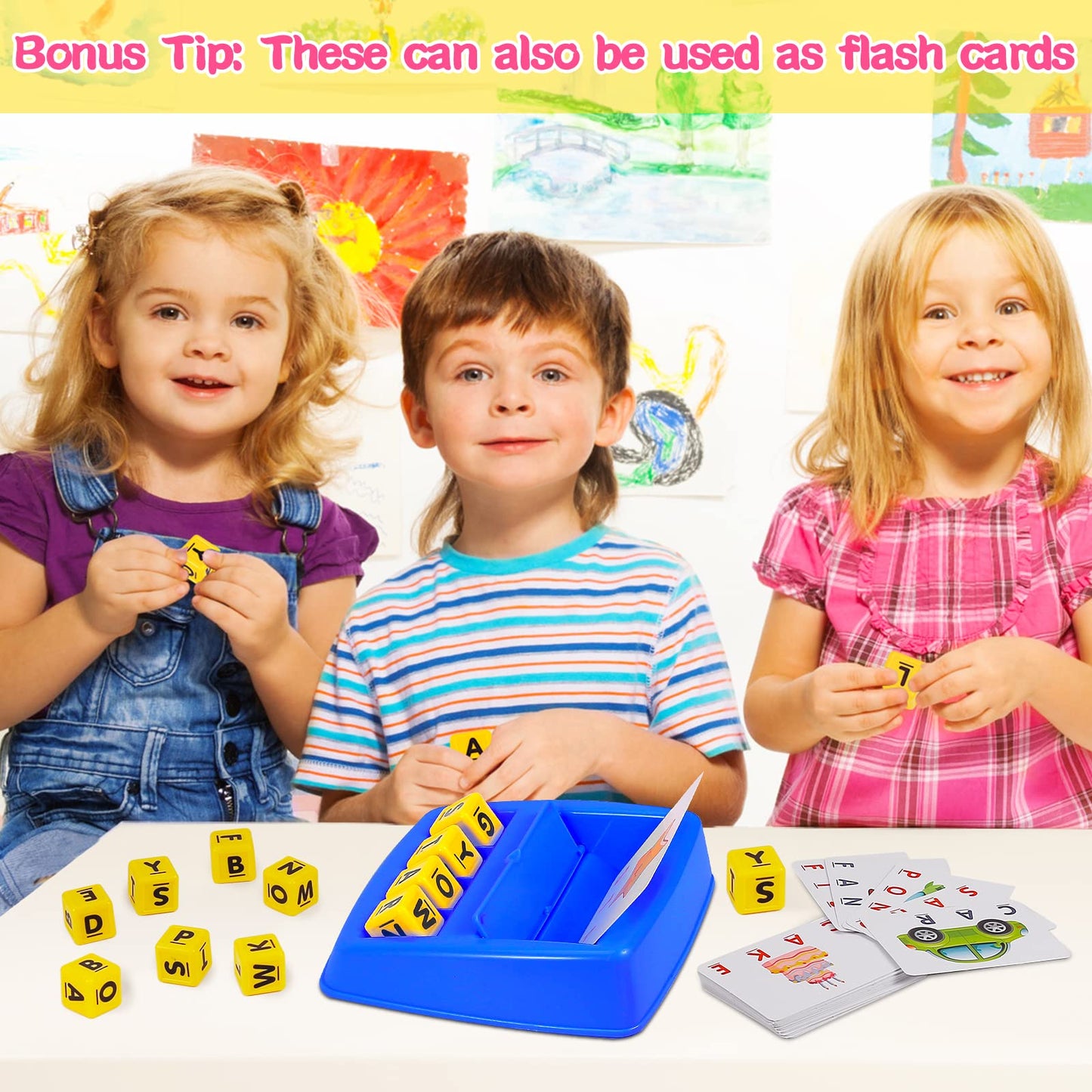 Matching Letter Game – Spelling & Memory Learning Toy, Educational Early Learning Activity for Preschool & Kindergarten Kids Ages 3–8