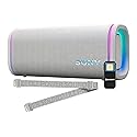 Sony ULT Field 5 Wireless Portable Speaker IP67 Waterproof 25H Battery (Off White) Bundle with Rechargeable Clip-On Light (2 Items)