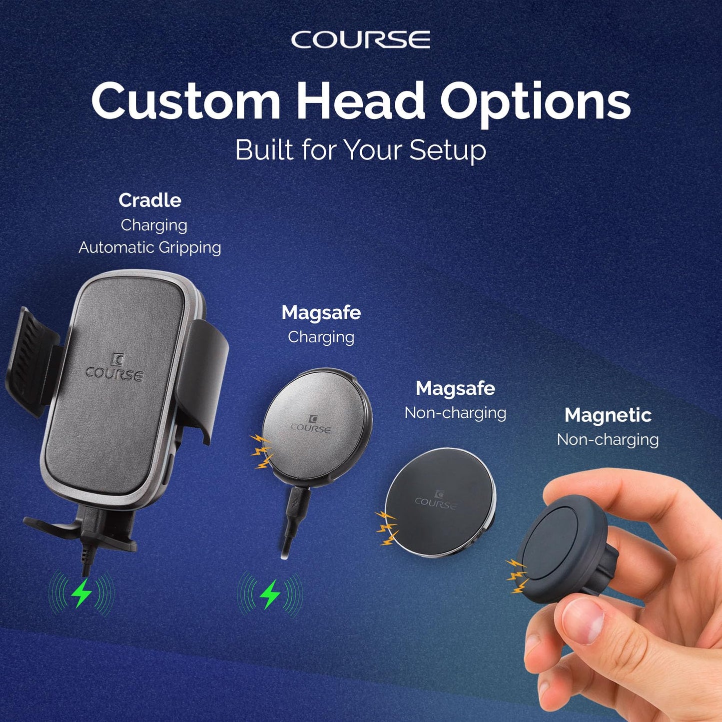 Course Motorsports DirectFit Phone Mount | MagSafe Compatible | Custom Dash Mount | Custom Fit in-Dash Phone Mount | Compatible with Dodge Challenger