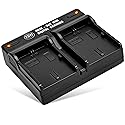 BM LP-E6, LP-E6N Dual Bay Battery Charger for Canon EOS R, EOS 90D, EOS 60D, EOS 70D, EOS 80D, EOS 5D II, EOS 5D III, EOS 5D IV, EOS 5Ds, EOS 6D, EOS
