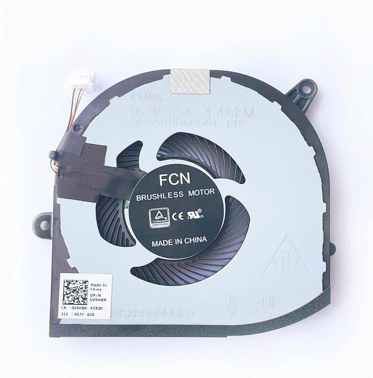 Fleshy Leaf New CPU+GPU Cooling Fan Replacement for Dell XPS 15 7590 Precision 5540 M5540 Series 0F01PX 0V9H8N