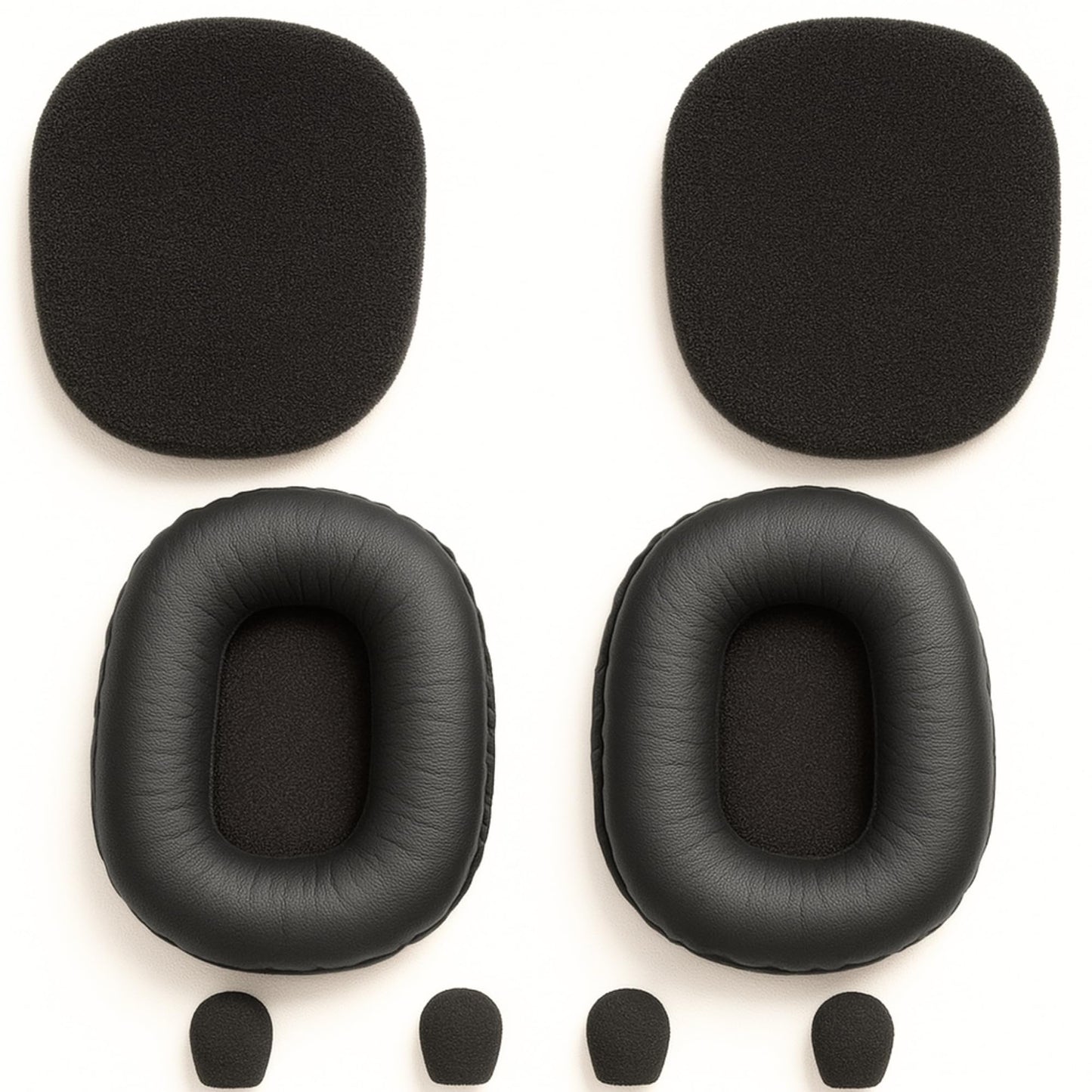 Ear Cushions Kit Made for BlueParrott B450 XT - Extra-Thick Memory-Foam Cushion for All Day Comfort Restores Original Headset Comfort - Ideal for High