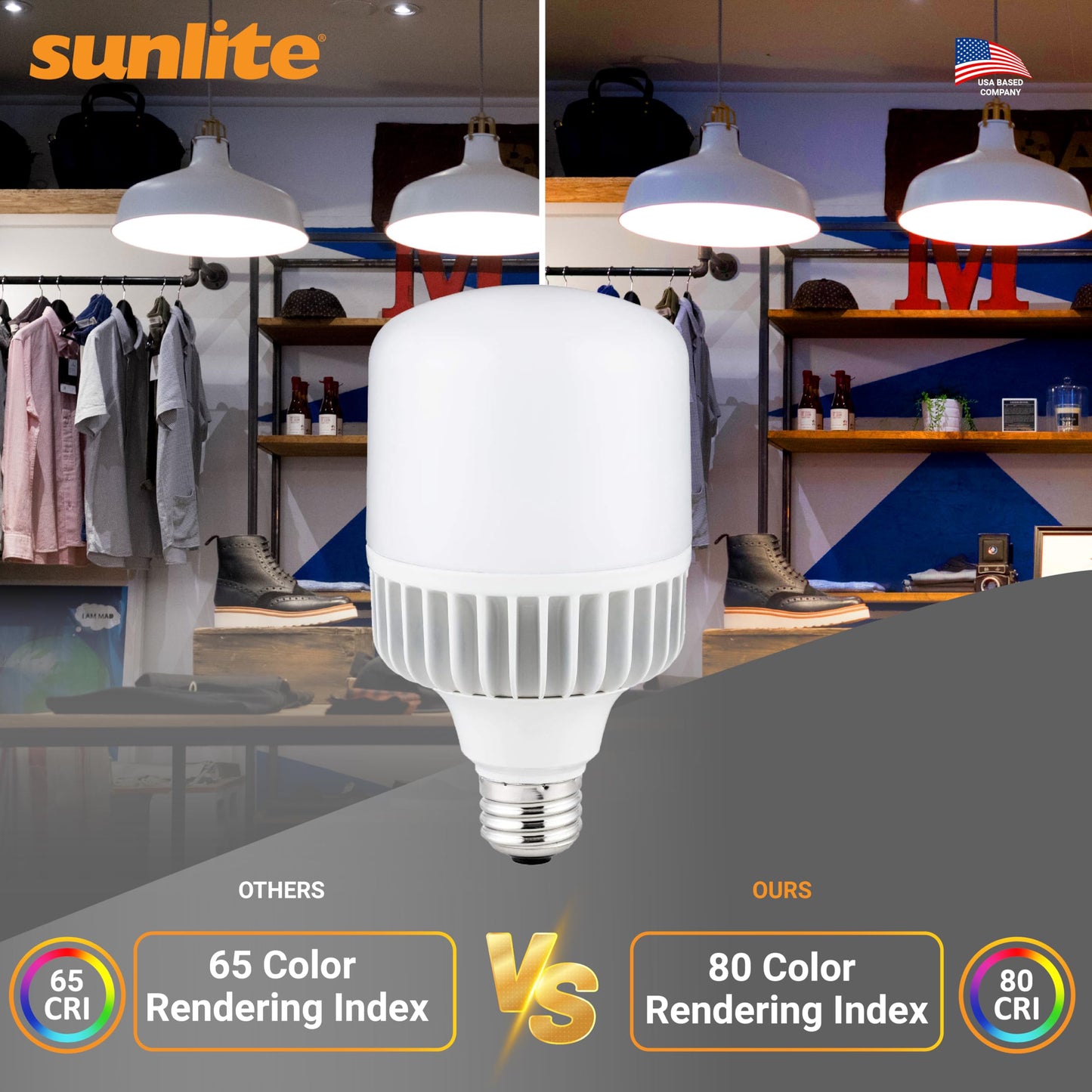 Sunlite LED T32 High Lumen Corn Light Bulb, 20 Watts (225W Equivalent), 2600 Lumens, Medium E26 Base, 120-277 Multi Volt, Non-Dimmable, 5000K