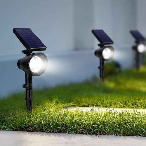 InnoGear Solar Lights for Outside, Outdoor Landscape Spotlight Waterproof Security Lighting Adjustable Auto On/Off for Patio Deck Yard Garden Pool