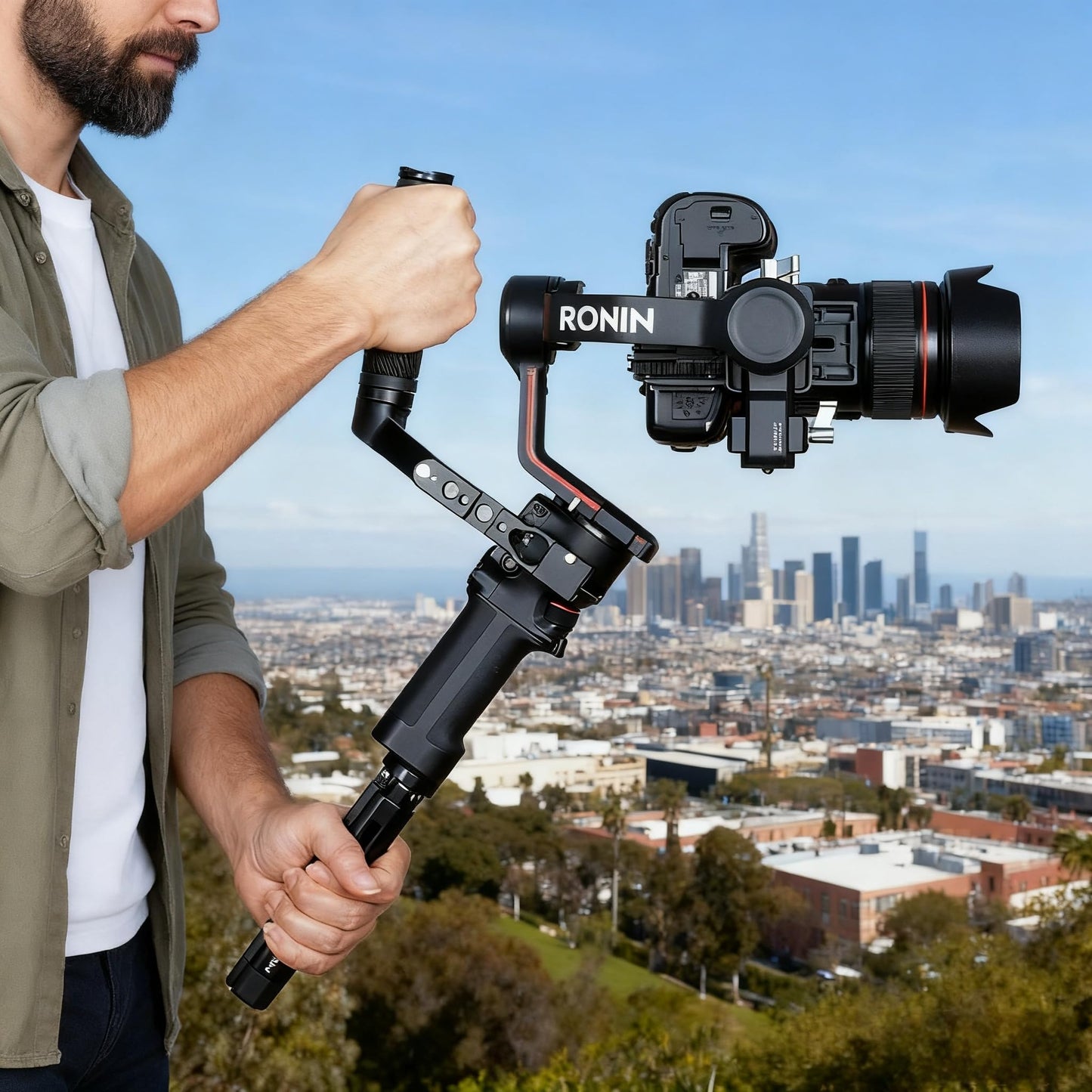 DINESK Vertical Camera Mount,Gimbal Vertical Shooting Camera Adapter Compatible with DJI RS 2/RS 3/RS3 PRO for IG YouTube Shorts Tiktok Video Extended