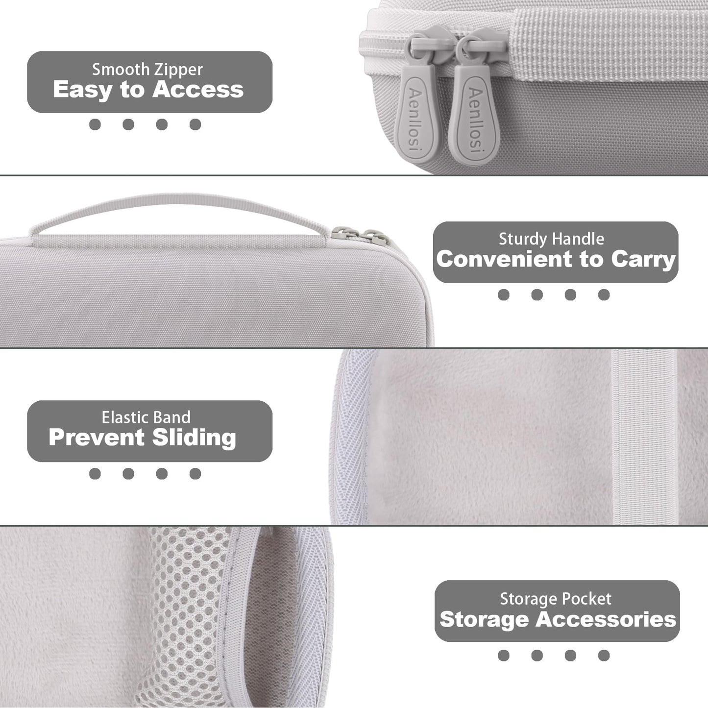Aenllosi Hard Carrying Case Replacement for Bose New SoundLink Flex 2nd Gen/Bose SoundLink Flex Bluetooth Portable Speaker (White)