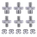 Sunmns 1/4 inch and 3/8 inch Converter Screw Adapter Mount Set for Camera/Tripod/Monopod/Ballhead/Light Stand