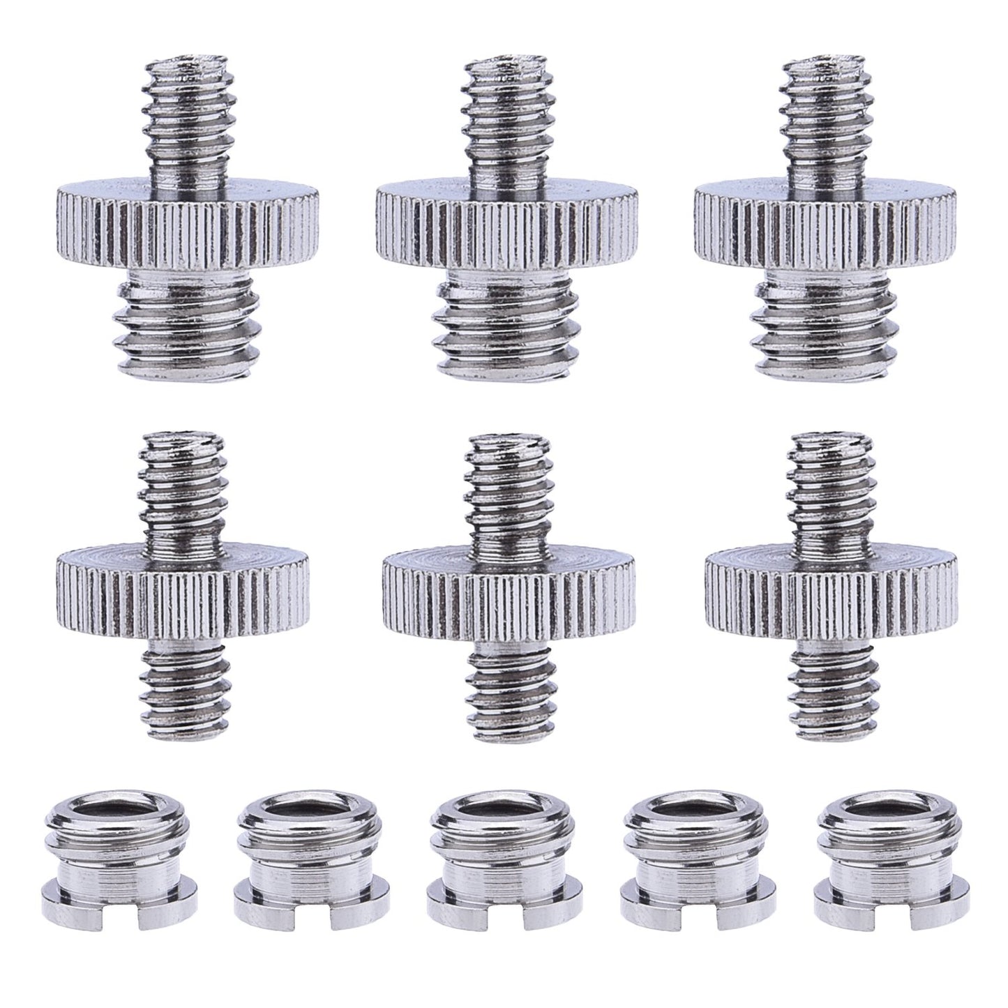 Sunmns 1/4 inch and 3/8 inch Converter Screw Adapter Mount Set for Camera/Tripod/Monopod/Ballhead/Light Stand