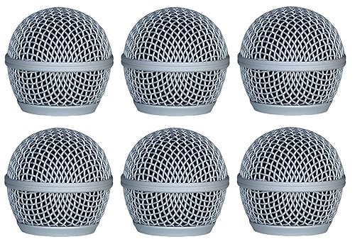 Audio2000'S ACC1001X6 6-Pack Dent Resistant Steel Grille-Mesh Replacement Microphone Windscreens