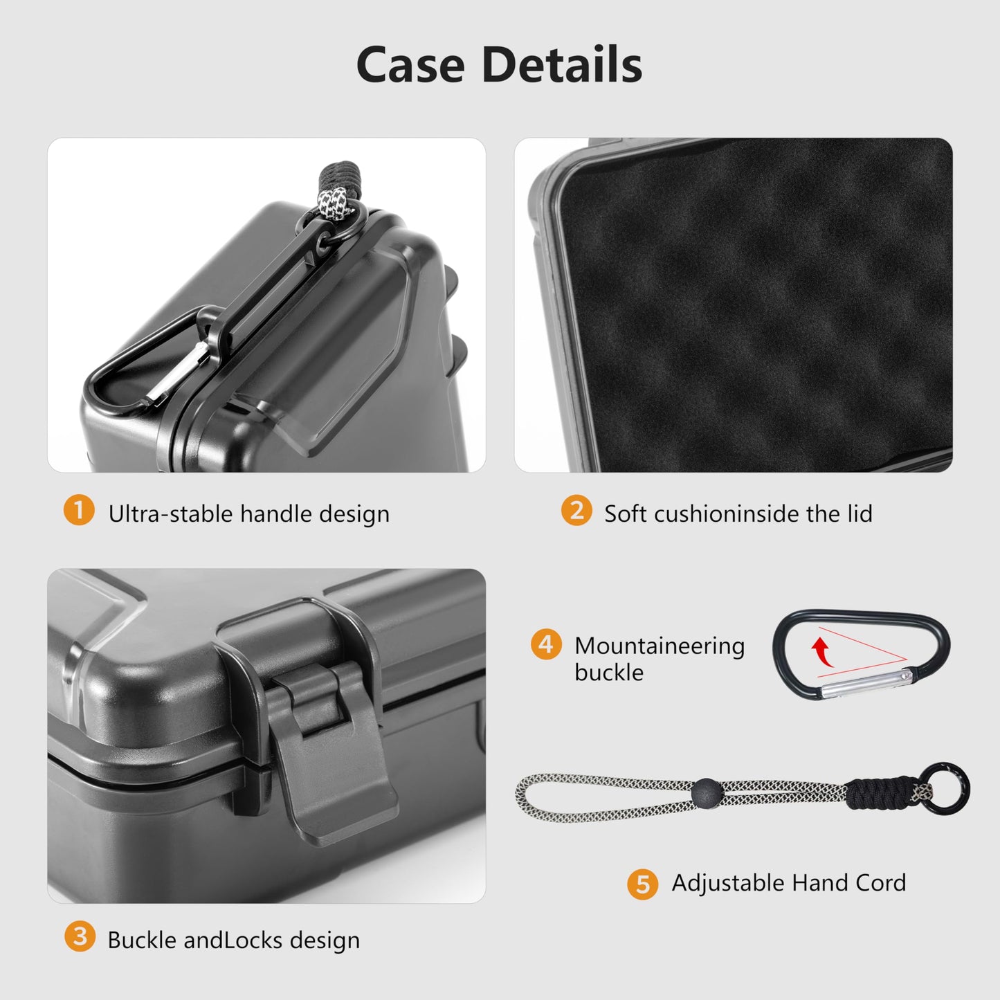 Hard Case for Gopro Hero 13/12/11/10/9 Media Mod/Volta/Light Mod,Wasterproof Organizer Travel Storage Case for Go pro Hero for dji osmo action 6 5