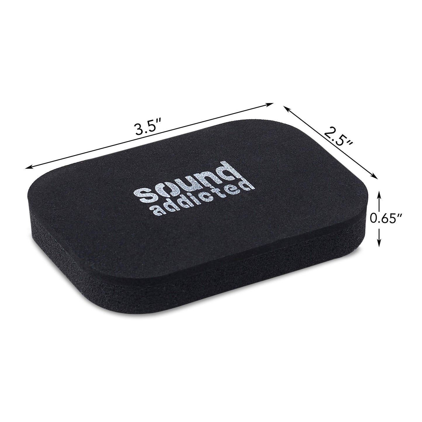 Sound Addicted Isolation Pads for Soundbar - Anti Vibrations Foam Pads Feet (4Pack) 3.5'' x 2.5'' x 0.65'' Suitable for Most Soundbars - BarPads