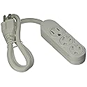 Master Electrician PS-304 3 Outlet Power Strip, White