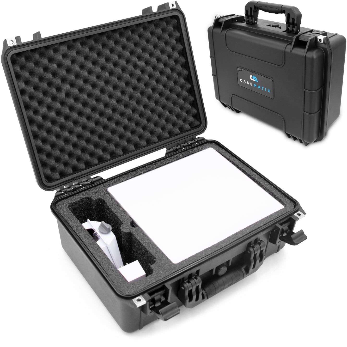CASEMATIX Travel Case Compatible with Starlink Mini Dish, Mount, Cables, Power Supply & More - IPX7 Waterproof, Professionally Cut Impact-Resistant