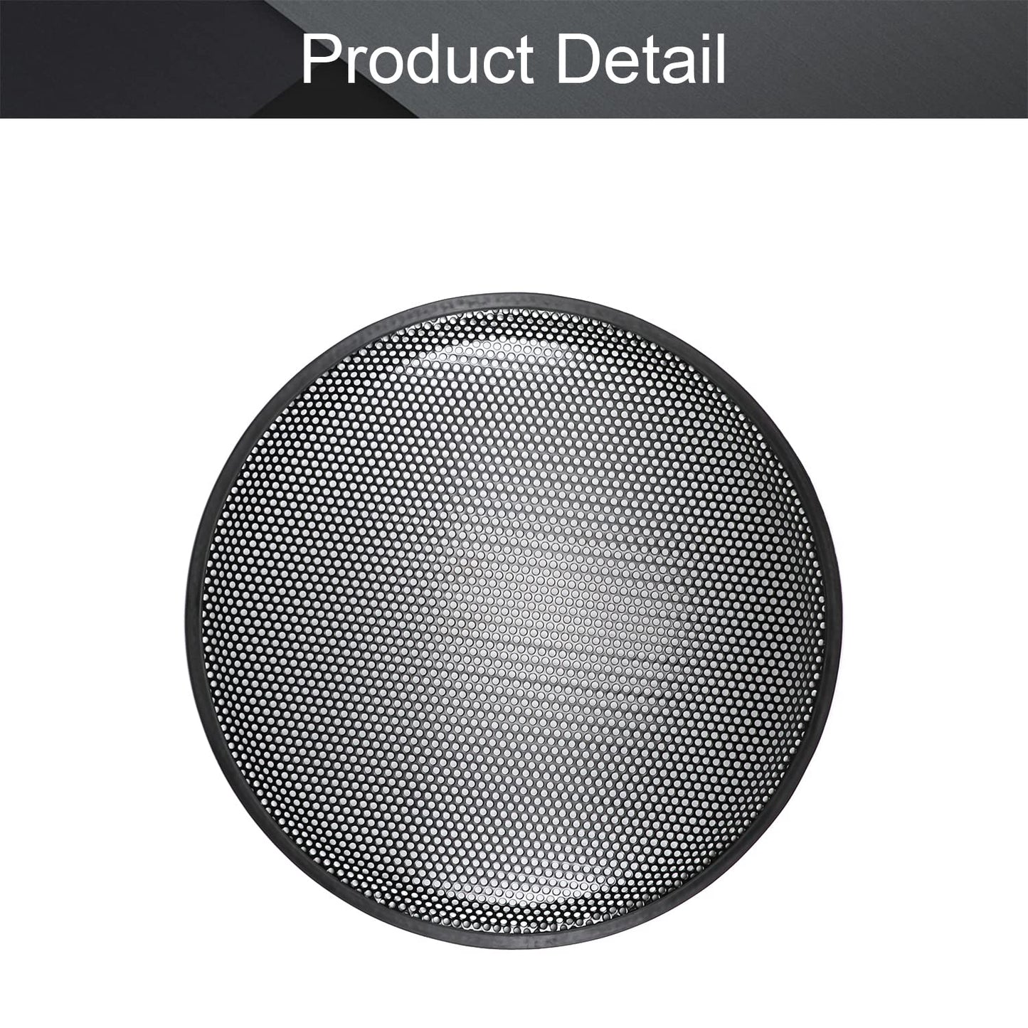 Fielect 2Pcs 15 inch Speaker Grill Cover Car Audio Speaker SubWoofer Grill Speaker Covers Waffle Grill Cover Guard Protector Grille Black