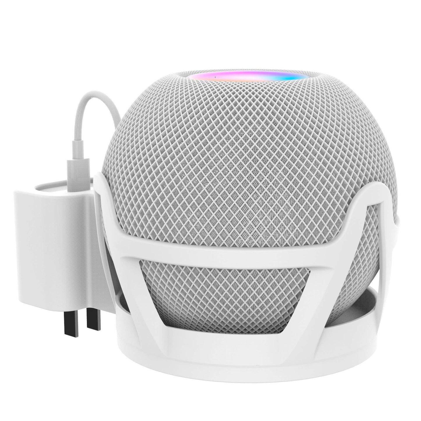 LeongLzt Ouligei Top-Notch Quality Homepod Mini Wall Mount Holder, Homepod Mini Plug Mount with in-Built Cable Management System, No Screws Needed