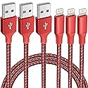 Bkayp 3 Pack 10 FT iPhone Charger Fast Charging Cord MFi Certified Lightning Cable Nylon Braided iPhone Charger Cord Compatible with iPhone 14 13 12…