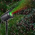 Christmas Projector Lights Outdoor, Christmas Laser Lights Spotlight Red and Green Star Show with Rf Wireless Remote Christmas Decorations for Outdoor
