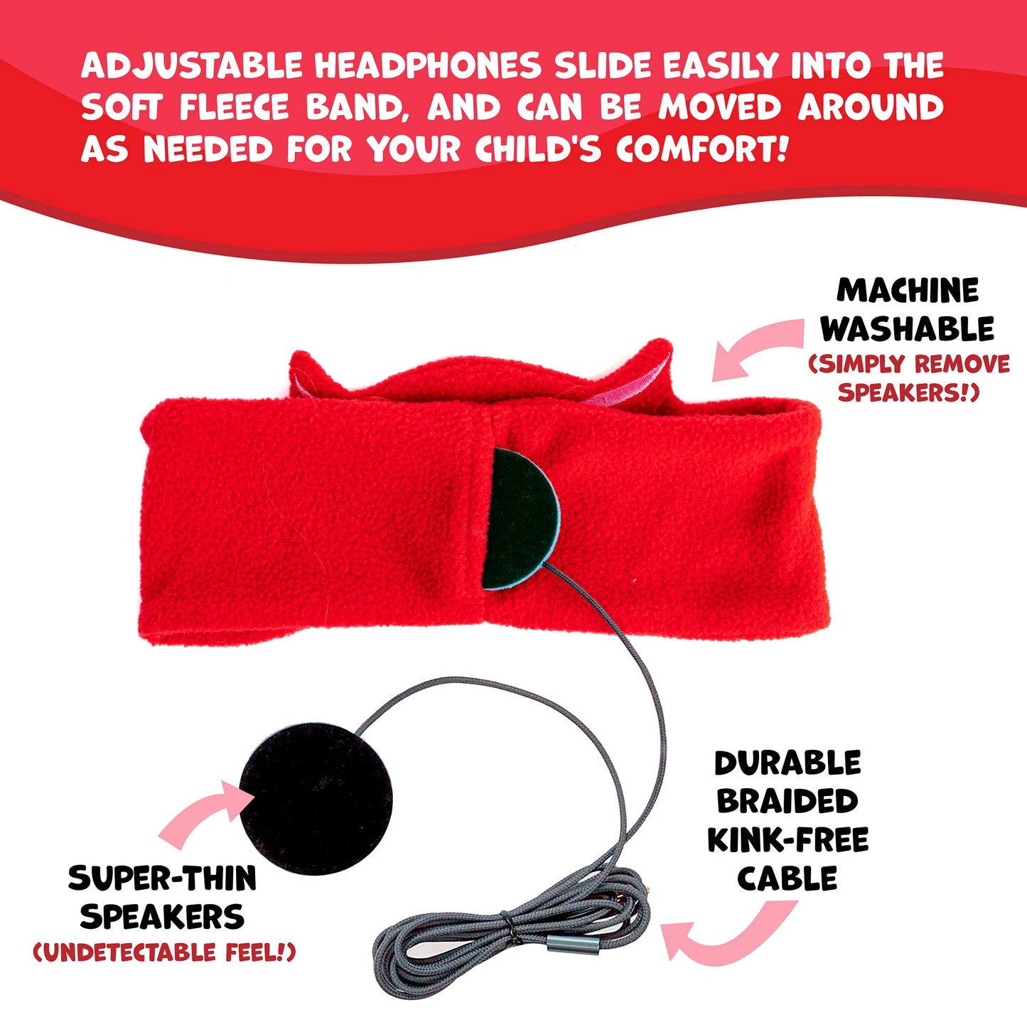 CozyPhones PJ Masks Owlette Kids Headphones Over The Ear Headband Headphones - Volume Limited with Thin Speakers & Soft Fleece Headband