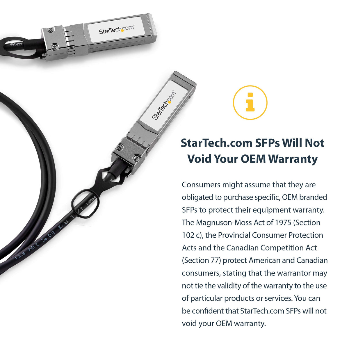 StarTech MSA Uncoded 5m 40G to Attach Breakout Cable, Twinax (QSFP40GPC5M)