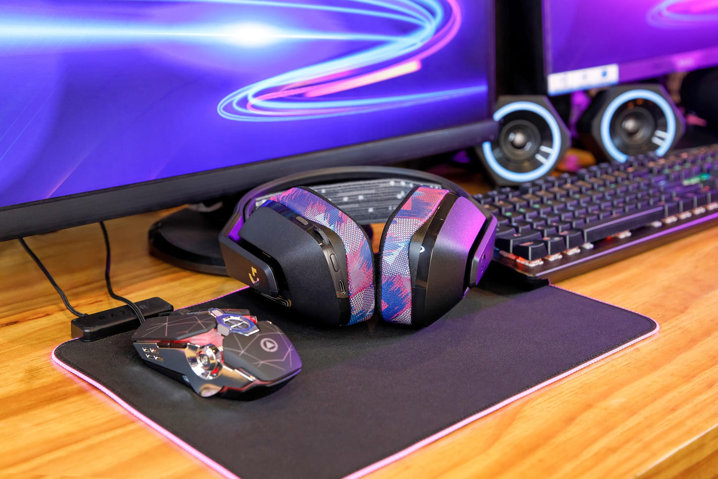 WC Freeze G733 - Cooling Gel Earpads for Logitech G733 Headphones by Wicked Cushions | Enhanced Comfort & Thickness with Cooling Gel Technology
