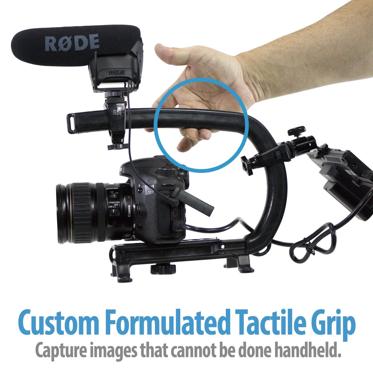 Cam Caddie Scorpion EX Handheld Camera Stabilizer with Threaded Feet - Professional Steadycam for most Cameras, Camcorders, Mobile Phones and Action