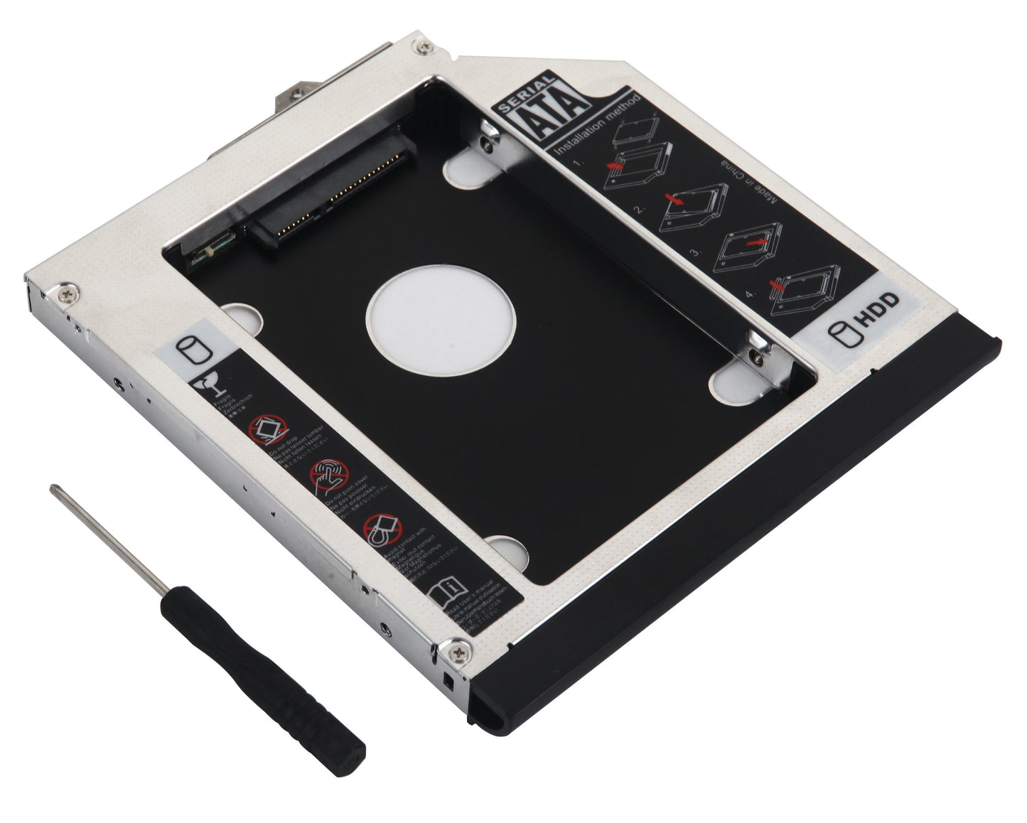 DY-tech 2nd HDD SSD Hard Drive Caddy for HP Compaq 6530b 6535b 6730b 6730s 6735b 6735s 6820s 6830s with Faceplate Bezel + Mounting Bracket