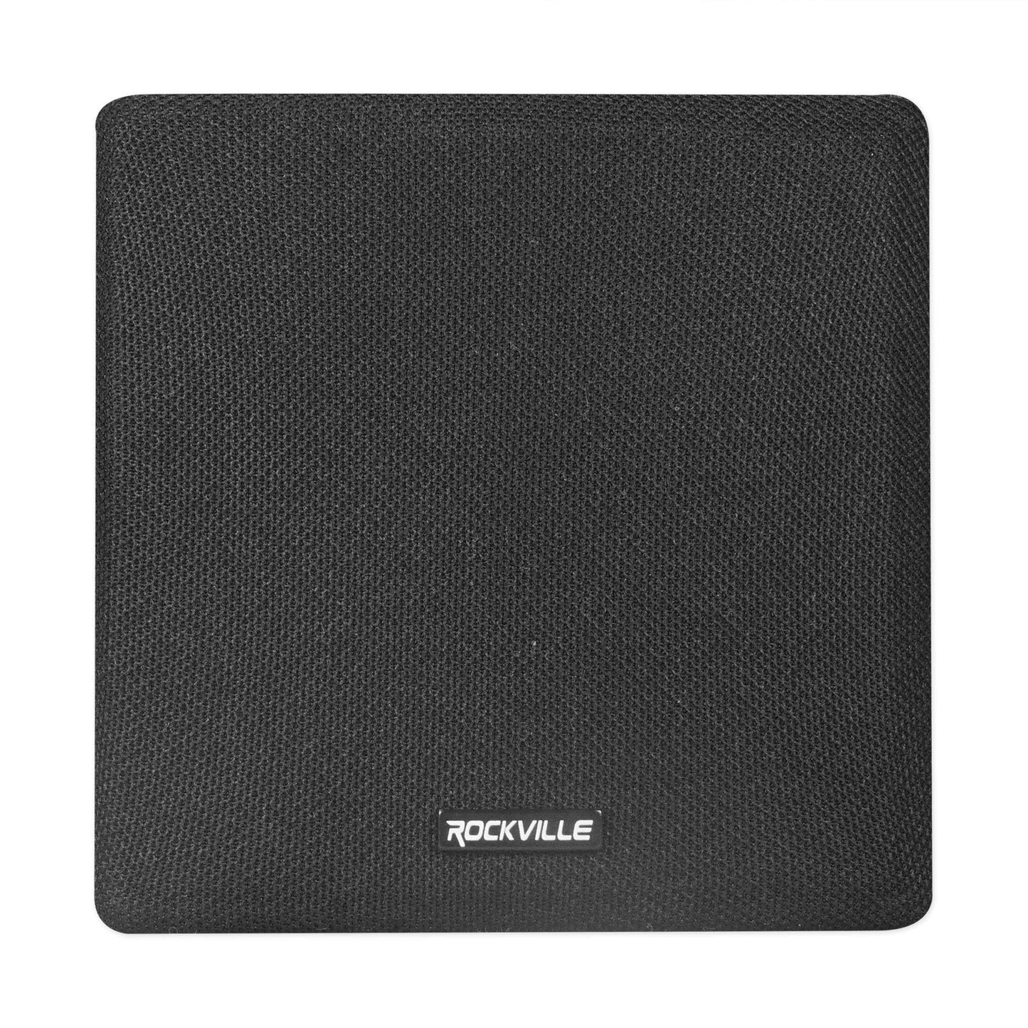 Rockville Pair Cube Black 30W RMS 3.5" Home Theater Wall Speakers, 8 Ohm, 360-Degree Swivel Brackets, True 2-Way Audio, Compact Design, for Home