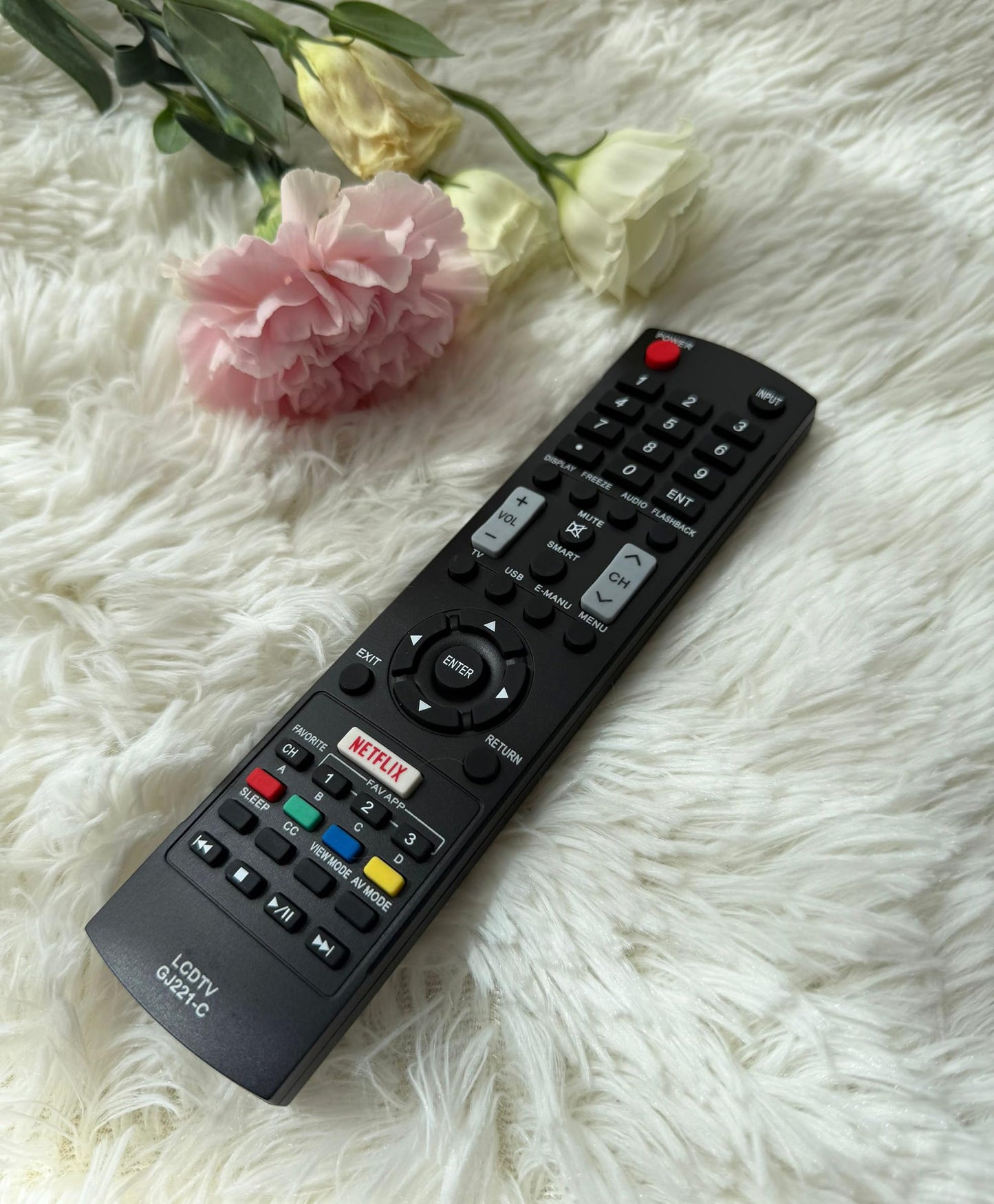 Remote Control Replacement for Sharp Smart LCD TV LC-65LE645U LC-32LE653U LC-55LE653U LC-48LE653U LC-43UB30U LC-50UB30U LC-55UB30U LC-65UB30U