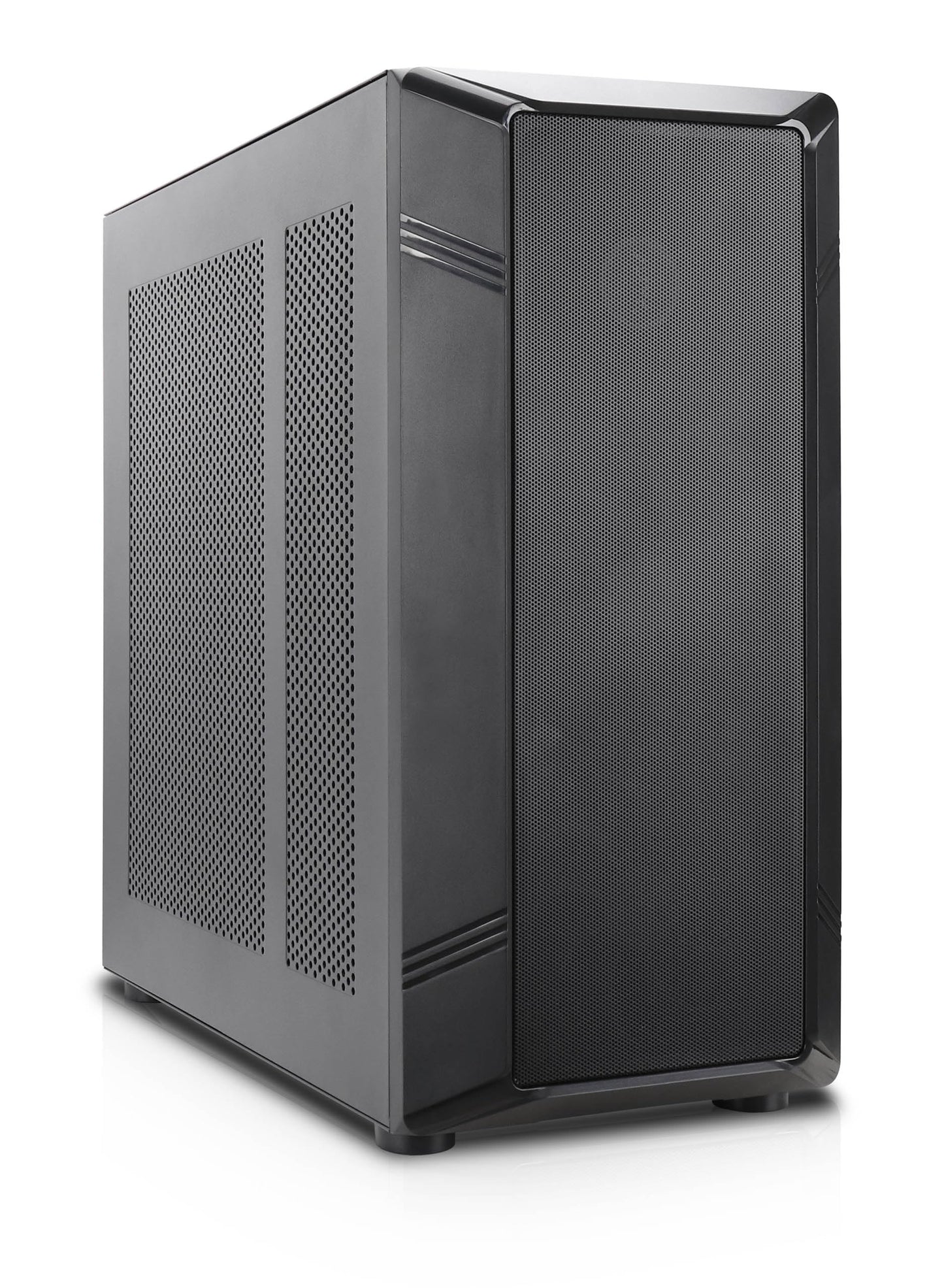 Rosewill Helium NAS Black ATX Mid Tower Computer Case, Mesh Panel, 4X 140mm PWM Fan, Ideal for DIY NAS, Media Servers, or Small Business Applications