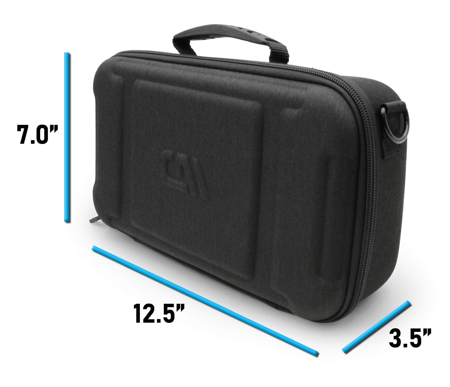 CASEMATIX Travel Case Compatible with Audio-technica AT-SB727 Portable Turntable Sound Burger Vinyl Record Player - Includes Carry Case Only