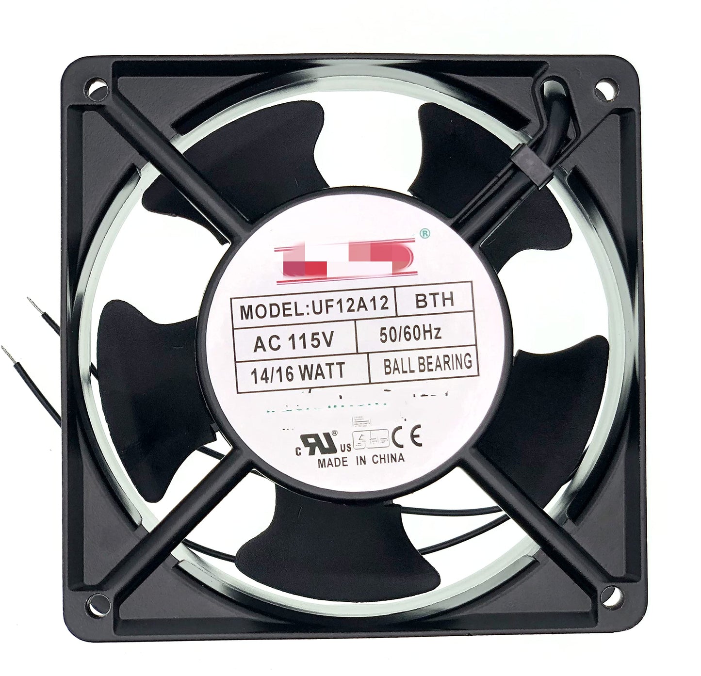 New Aluminum Frame Cooling Fan for MECHATRONICS UF12A12-BTH AC 115V 50/60Hz 120mm Fan 14/16 WATT P/N?UF12A12 Size:120x120x38mm.