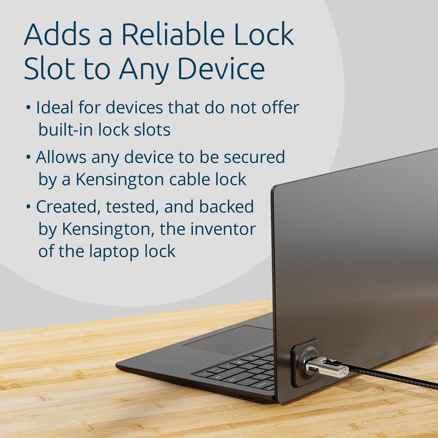 Kensington Computer Lock Adapter Kit - Lock and Adhesive Adapter K60206WW