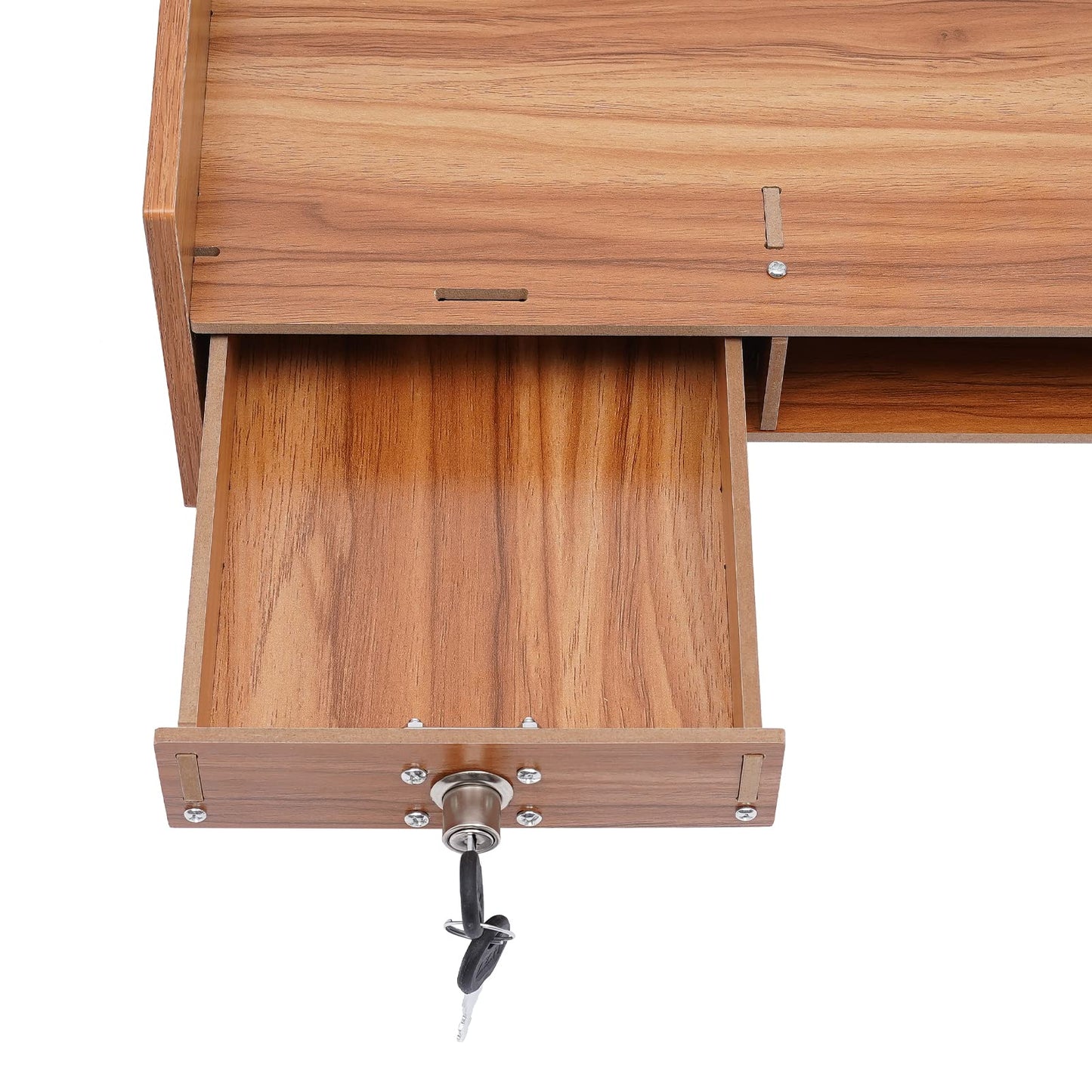 YIYIBYUS Computer Monitor Stand Riser Desk Laptop Organizer Stand with Drawer Desktop Storage Organizer Shelf for Office, Home Computers PC Monitors