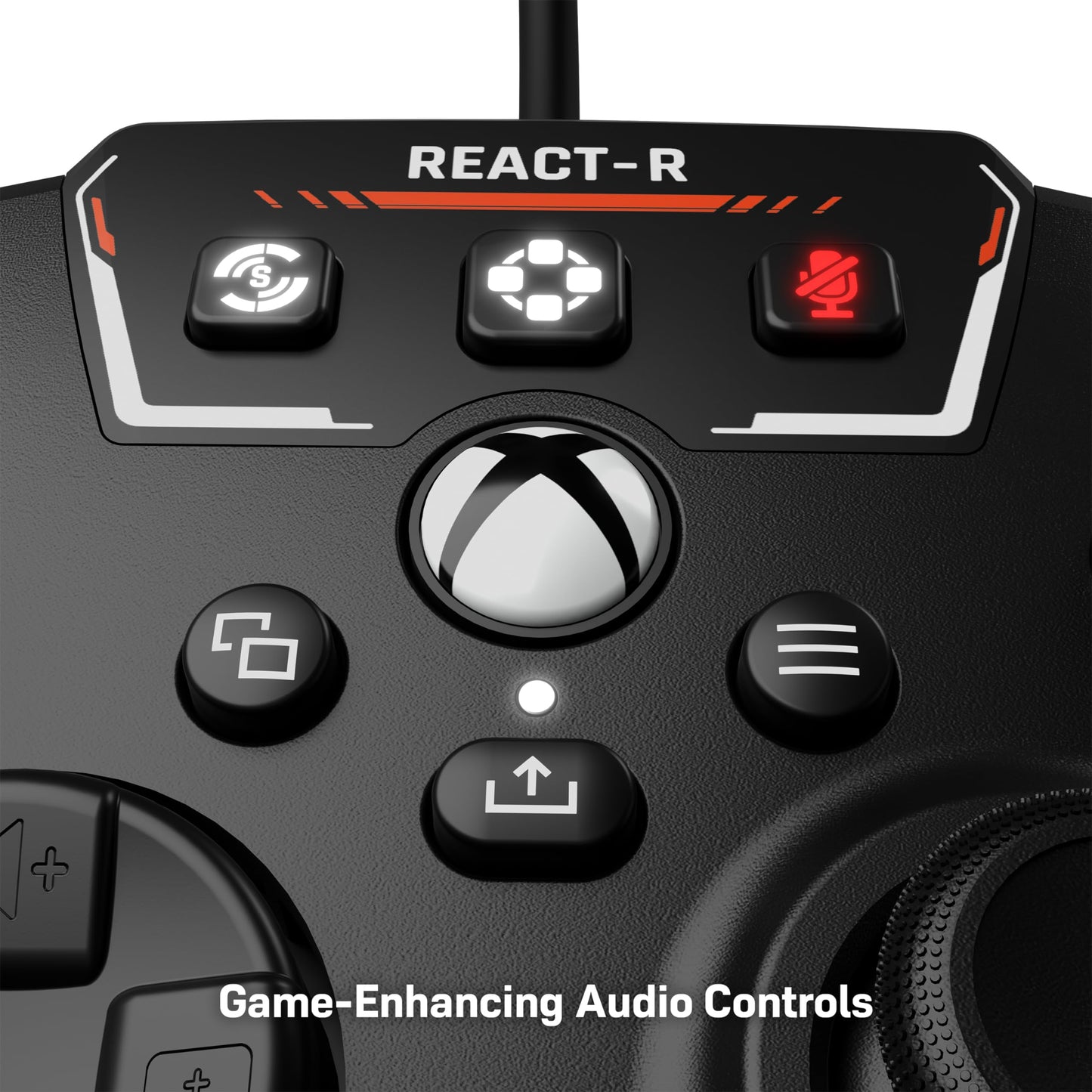 Turtle Beach REACT-R Wired Game Controller - Officially Licensed for Xbox Series X & S, Xbox One, and Windows 10|11 PC’s - Black