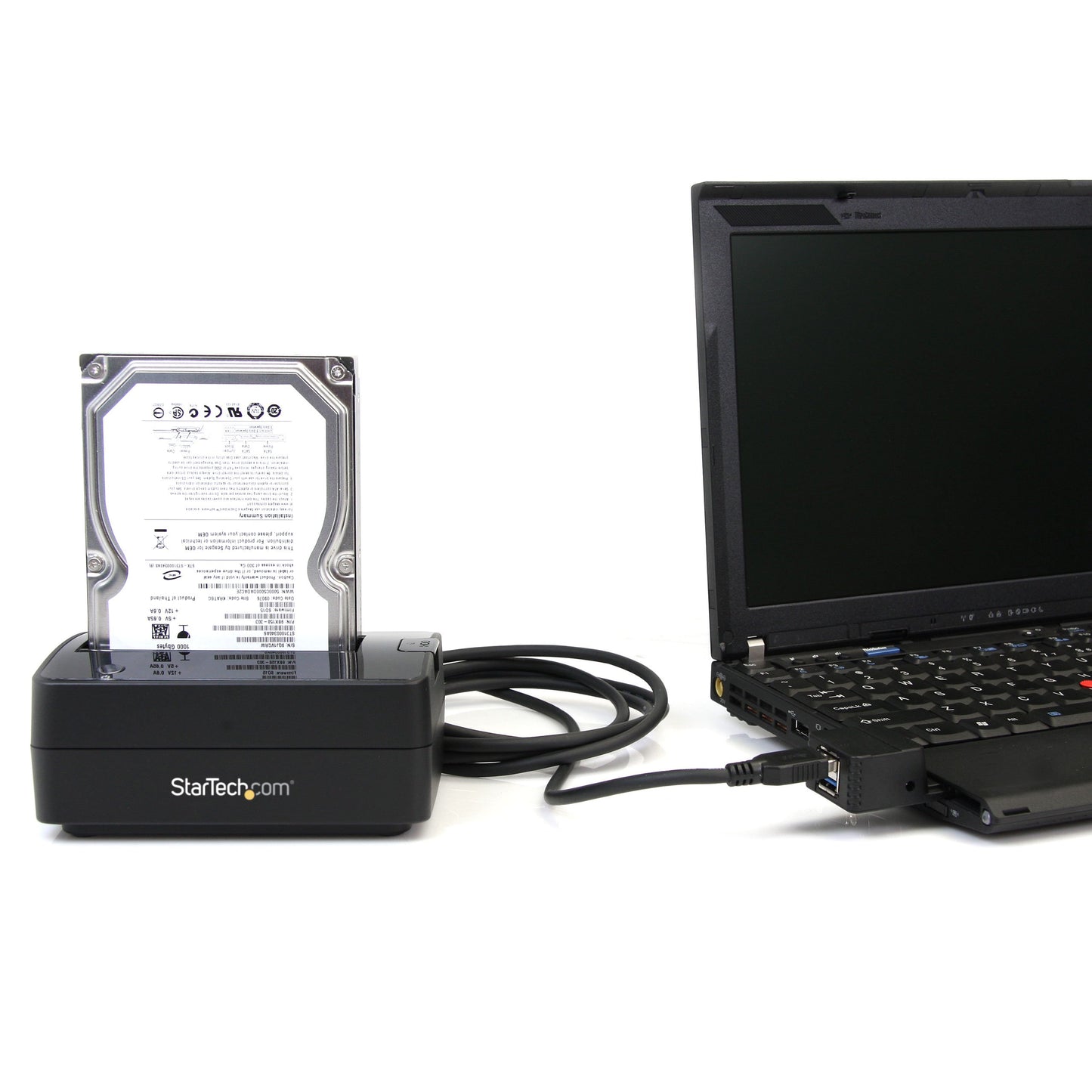 StarTech.com Single Bay USB 3.0 to SATA Hard Drive Docking Station, USB 3.0 (5 Gbps) Hard Drive Dock, External 2.5/3.5" SATA I/II/III HDD/SSD Docking