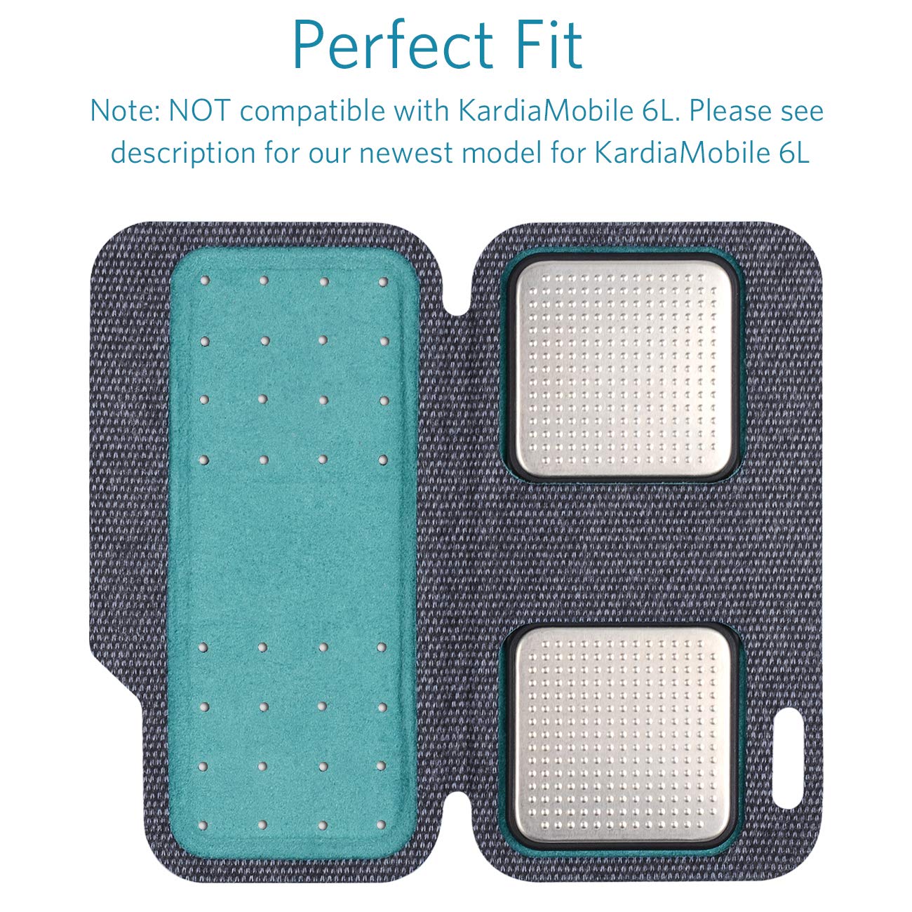 CoBak Carrying case for Kardia Mobile EKG Monitor - Travel Kardia Case Fits in Pocket, Features Magnetic Closure to Keep Kardia Device Safe On The Go