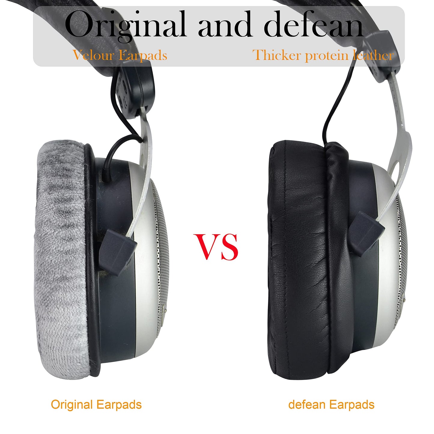 DT990 Ear Pads - defean Replacement EarPad Ear Cushion Cover Earpads Compatible with beyerdynamic DT990 / DT880 / DT770 PRO Headset,Softer
