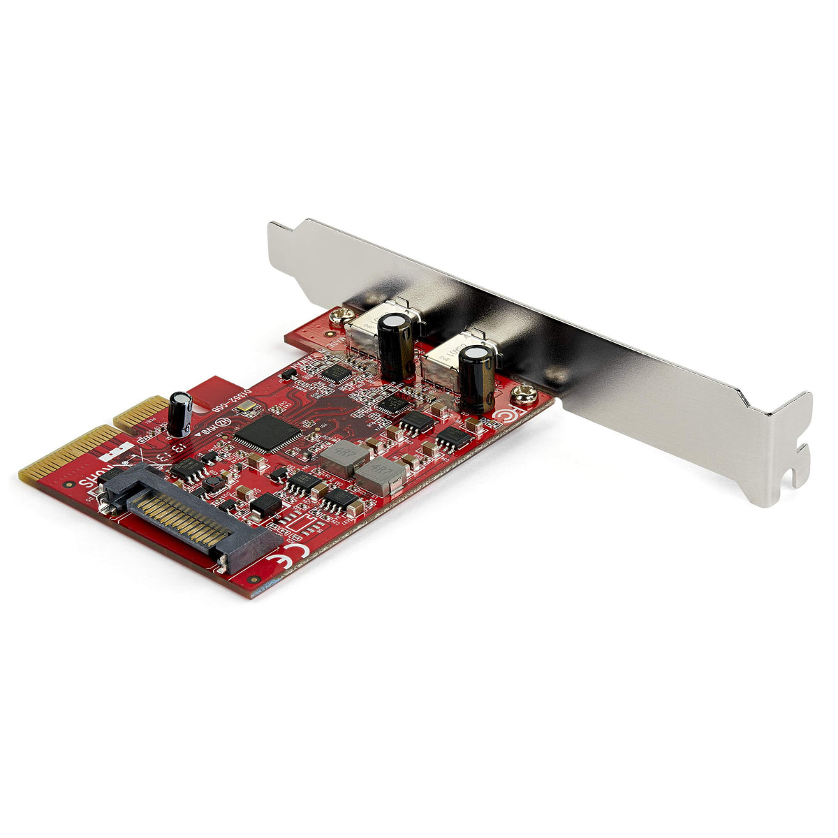 StarTech 2-Port USB 10Gbps PCIe Card, TAA, Data Only (PEXUSB312C3)