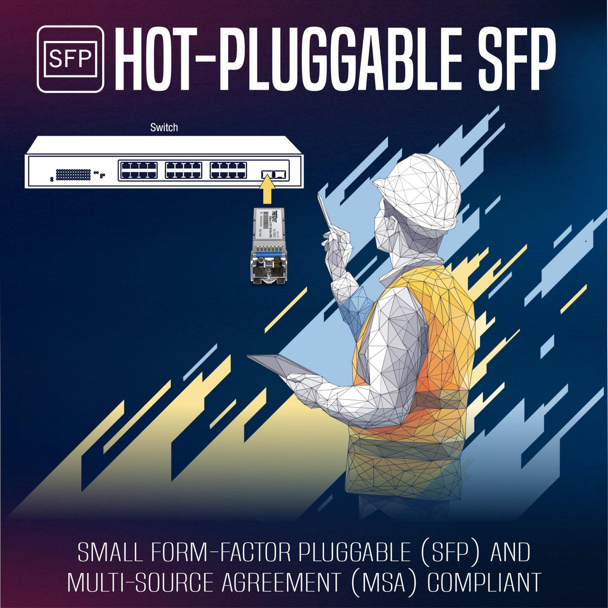 TRENDnet SFP+ Single Mode LC Module (20km), TEG-10GBS20
