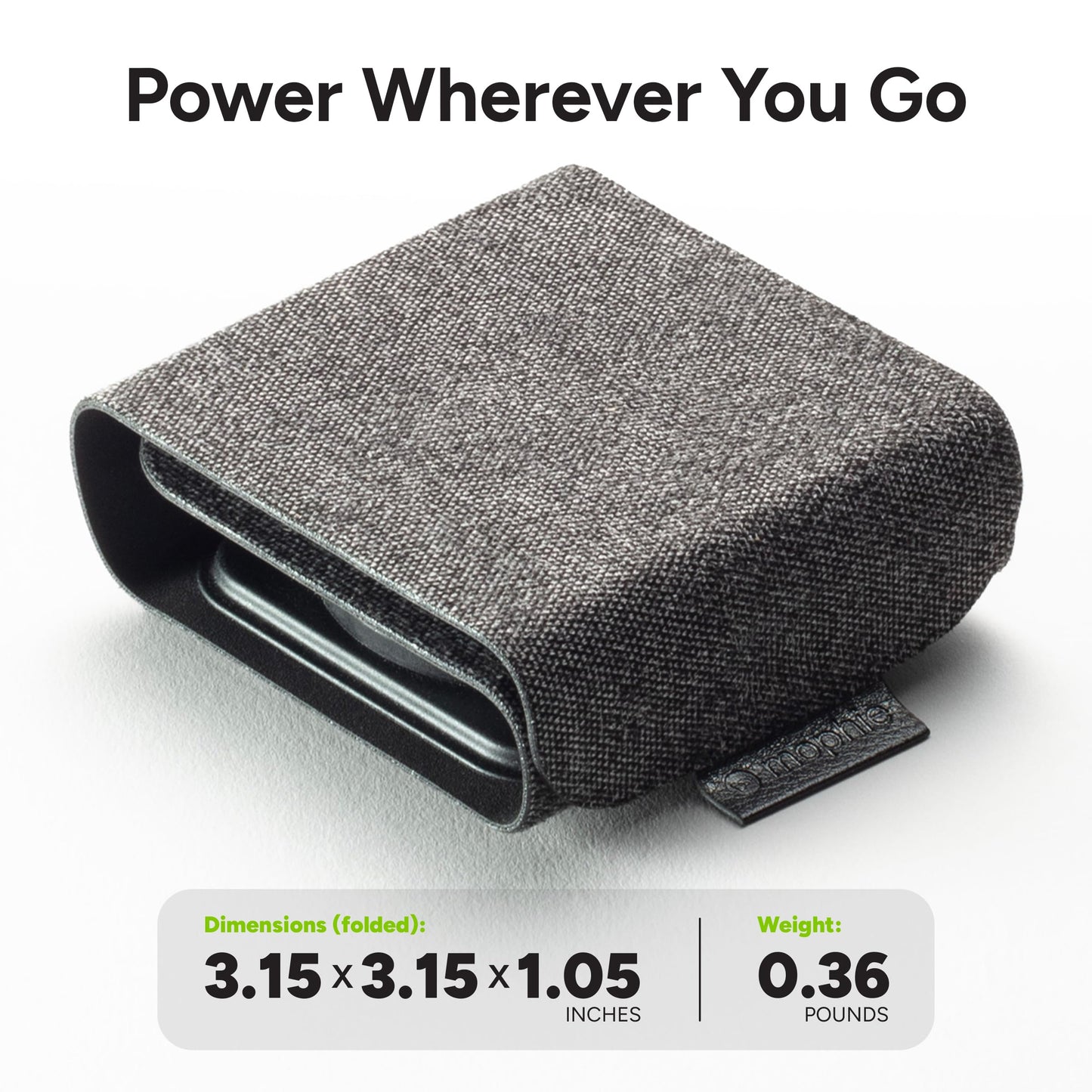 Mophie 3-in-1 Travel Charger with MagSafe - Portable Wireless Charging Hub, Compatible w/Apple Devices, iPhone 17/16/15/14/13/12 Series, Apple Watch