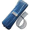 12" Heavy Duty Self Locking Nylon Cable Zip Ties,100 Pcs (Blue)