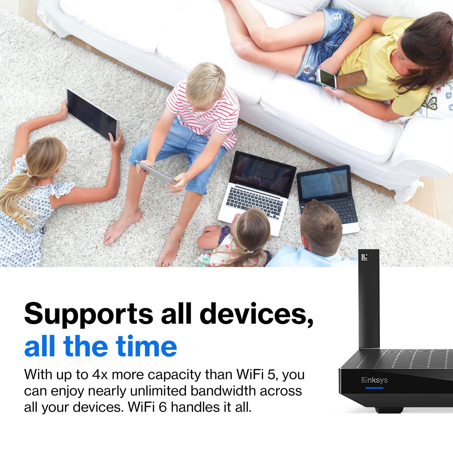 Linksys Hydra Pro 6 Mesh WiFi 6 Router - WiFi Extender Replacement - MR5500-AMZ - Mesh WiFi Router for Wireless Internet - WiFi Mesh Wireless Router