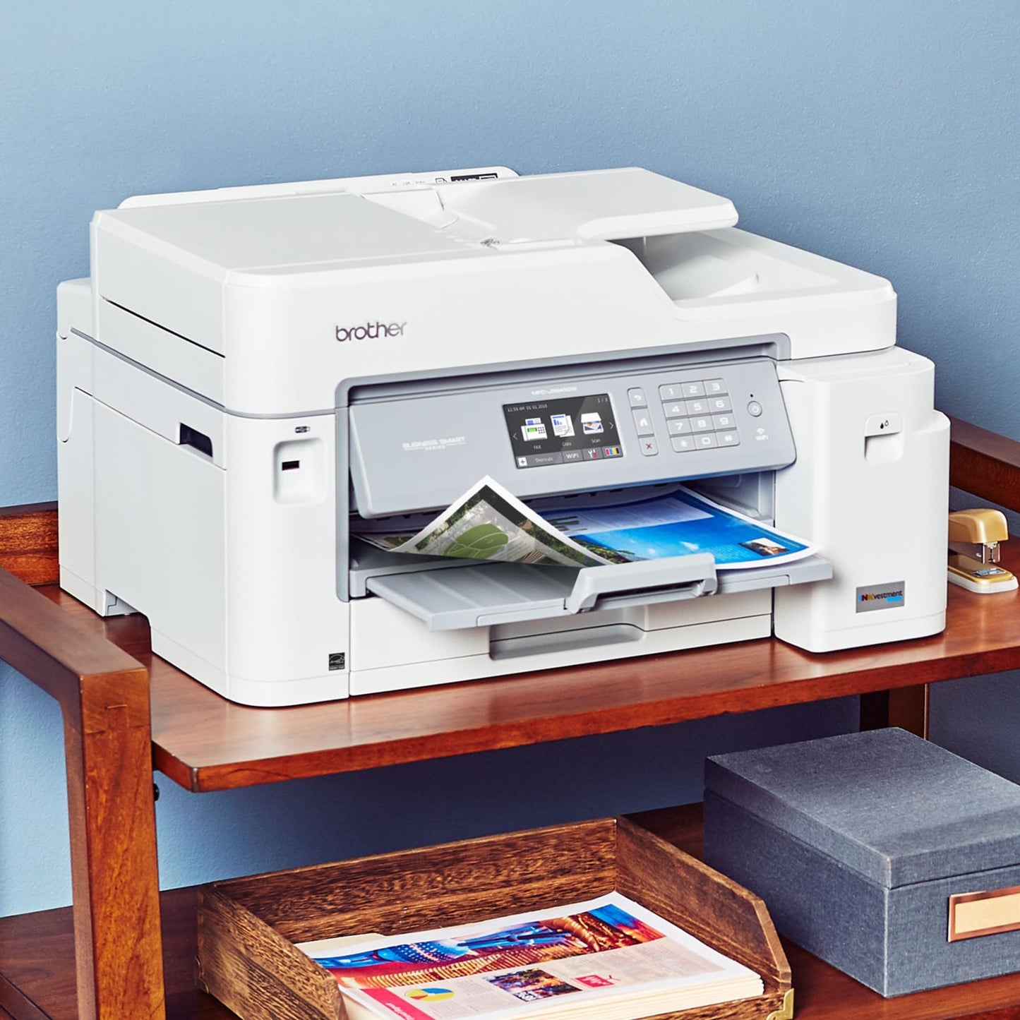 Brother Rmfc-J5845DW INKvestment Tank Color Inkjet All-in-One Printer with Wireless, Duplex Printing and Up to 1-Year of Ink in-Box (Renewed)