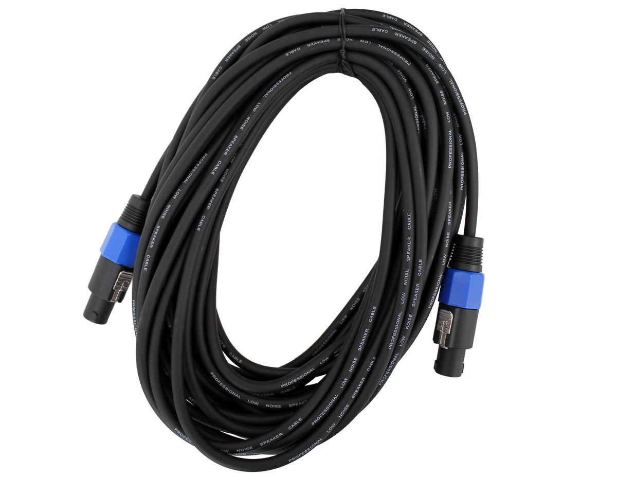 Absolute CSSDJ50 50-Feet Speakon Male to Speakon Male Connector Professional Speaker Cable