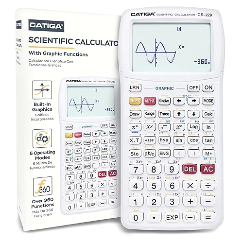 CATIGA Scientific Calculator with Graphic Functions - Multiple Modes with Intuitive Interface - Perfect for Students of Beginner and Advanced Courses