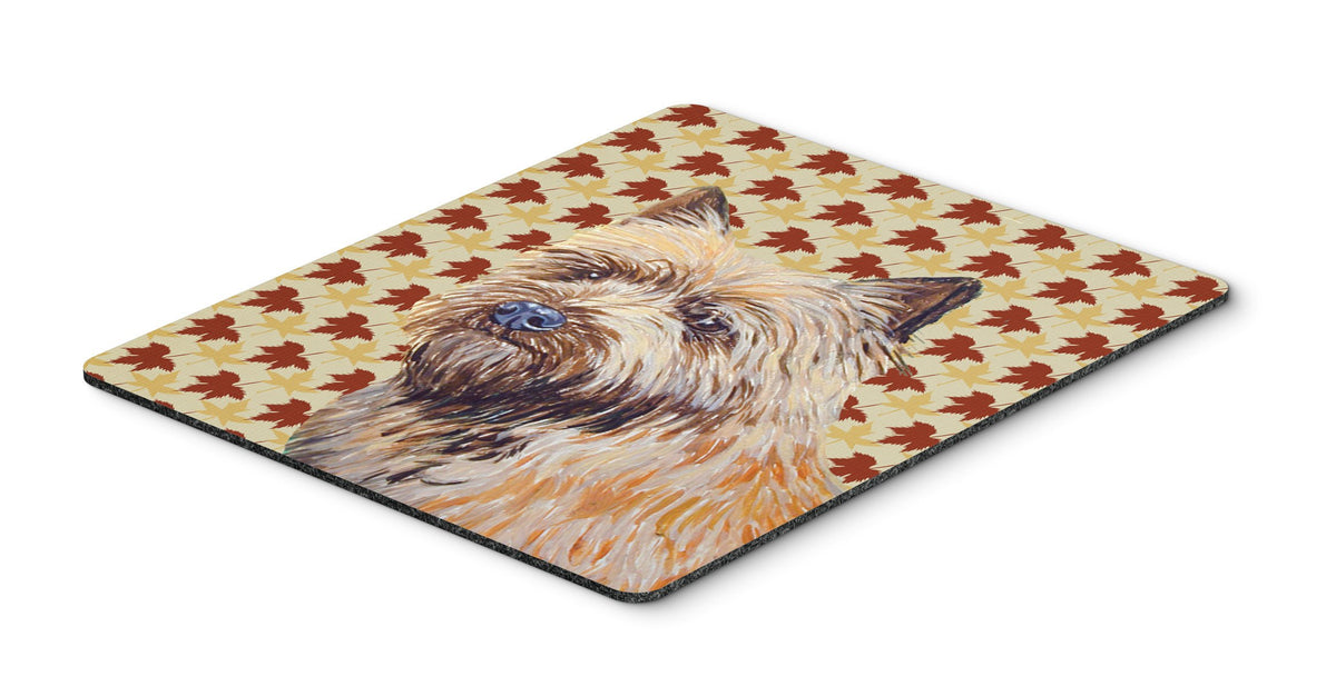 Caroline's Treasures LH9095MP Cairn Terrier Fall Leaves Portrait Mouse Pad, Hot Pad or Trivet for Home Office Gaming Working Computers Laptop Mouse