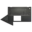 Laptop Replacement Keyboard Compatible for Dell Inspiron 15 3510 3511 3515 3520 3525 09CJN3 054WVM US Layout with Palmrest Upper Cover Case Shell (No