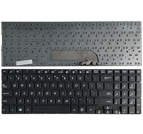 YUHUAI Laptop Keyboard Replacement, US QWERTY Layout, Wired, Black, 104 Keys, Modern, Ambidextrous, Backlit, For Asus TP500L, TP500LA, TP500LB,