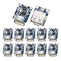 ALAMSCN 12PCS 5V 1A Boost Power Supply Module Lithium Battery Li-ion Charging Protection Board 134N3P DIY Charger LED Display USB and Micro Port